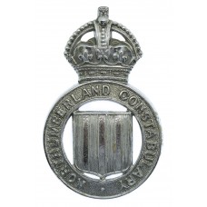 Northumberland Constabulary Cap Badge - King's Crown