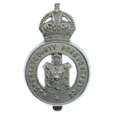 Rochdale County Borough Police Cap Badge - King's Crown