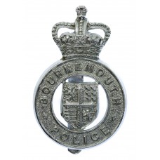 Bournemouth Borough Police Cap Badge - Queen's Crown