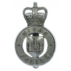 Wigan Borough Police Cap Badge - Queen's Crown