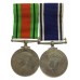 WW2 Defence Medal and Police Long Service & Good Conduct Medal Pair - Sergeant John C. Butcher, Kent County Constabulary