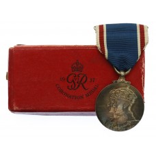 1937 George VI Coronation Medal in Box