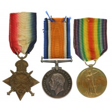 WW1 1914-15 Star Medal Trio - Pte. W.F. Hagan, Northumberland Fus