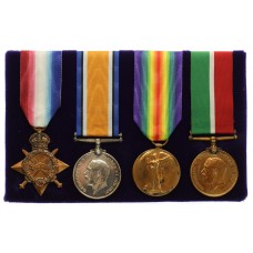 WW1 1914-15 Star, British War Medal, Victory Medal & Mercantile Marine War Medal Group of Four - Asst. Std. A. McBrain, Merchant Navy & Mercantile Fleet Auxiliary