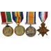 WW1 1914-15 Star, British War Medal, Victory Medal & Mercantile Marine War Medal Group of Four - Asst. Std. A. McBrain, Merchant Navy & Mercantile Fleet Auxiliary
