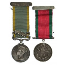 1854 Crimea Medal (Clasp - Sebastopol) and Turkish Crimea Medal Pair - Charles Blackburn, Royal Navy, 17 H.M. Hannibal 91 Guns