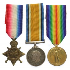 WW1 1914-15 Star Medal Trio - Pte. J.T. French, Royal Fusiliers