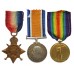 WW1 1914-15 Star Medal Trio - Pte. L. Roper, Derbyshire Yeomanry