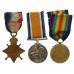 WW1 1914-15 Star Medal Trio - Pte. L. Roper, Derbyshire Yeomanry