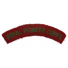 Royal Pioneer Corps (ROYAL PIONEER CORPS) Cloth Shoulder Title