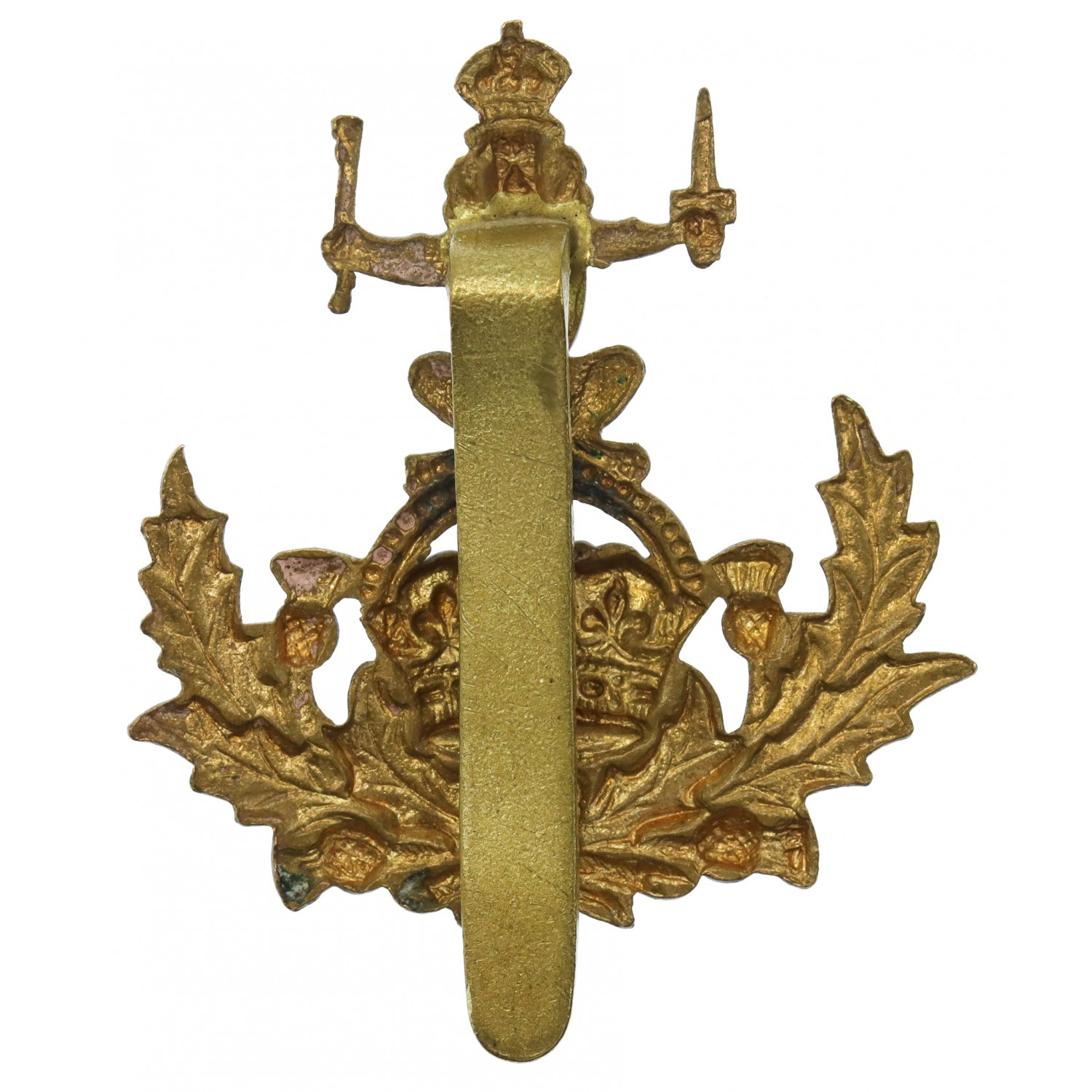 Queen's Own Royal Glasgow Yeomanry Cap Badge - King's Crown