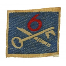 6th Infantry Brigade Silk Embroidered Formation Sign