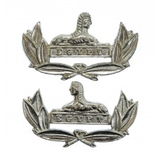 Pair of Gloucestershire Regiment Anodised (Staybrite) Collar Badges