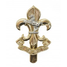 The King's Regiment Anodised (Staybrite) Cap Badge 