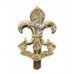 The King's Regiment Anodised (Staybrite) Cap Badge 
