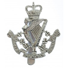 8th Irish Bn. The King's (Liverpool) Regiment Anodised (Staybrite) Cap Badge - Queen's Crown