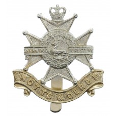 Notts & Derby Regiment (Sherwood Foresters) Anodised (Staybrite) Cap Badge - Queen's Crown