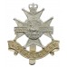 Notts & Derby Regiment (Sherwood Foresters) Anodised (Staybrite) Cap Badge - Queen's Crown