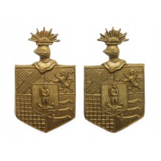 Pair of 19th County of London Bn. (St. Pancras) London Regiment Collar Badges