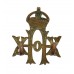 20th Hussars Collar Badge - King's Crown