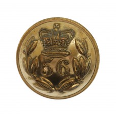 Victorian Pre 1881 56th (West Essex) Regiment of Foot Officer's Gilt Button (26mm)