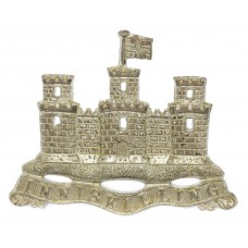 Royal Inniskilling Fusiliers Piper's Silvered Cap Badge