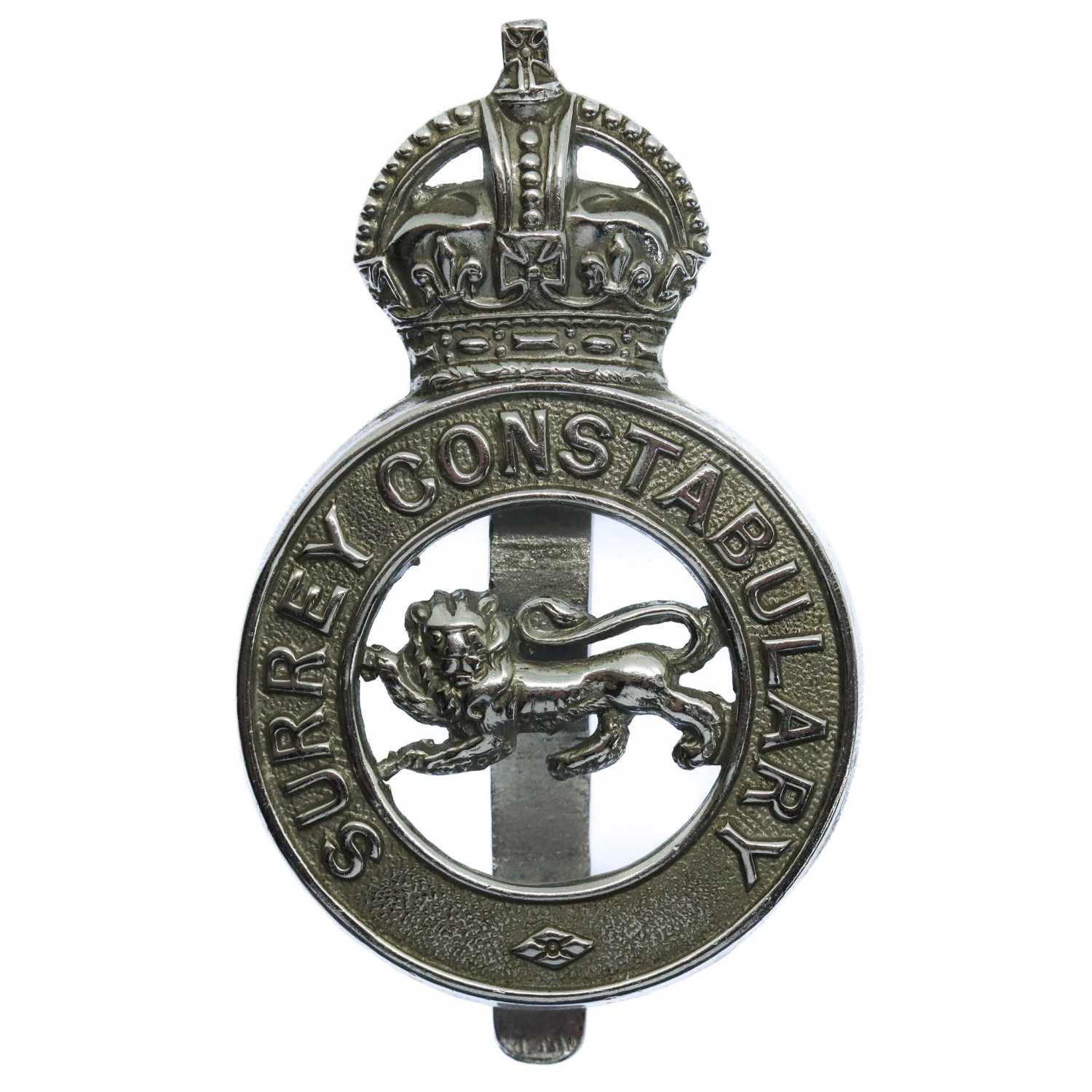 Surrey Constabulary Cap Badge King's Crown