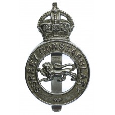 Surrey Constabulary Cap Badge  King's Crown