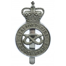 Staffordshire County Police Cap Badge - Queen's Crown