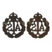 Pair of Auxiliary Territorial Service (A.T.S.) Officer's Service Dress Collar Badges - King's Crown