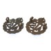 Pair of Auxiliary Territorial Service (A.T.S.) Officer's Service Dress Collar Badges - King's Crown