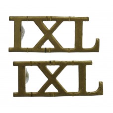 Pair of 9th Lancers (IXL) Shoulder Titles