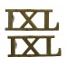Pair of 9th Lancers (IXL) Shoulder Titles