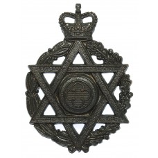 Royal Army Chaplains Department (Jewish) Cap Badge - Queen's Crow