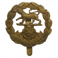 Hampshire Regiment WW1 All Brass Economy Cap Badge