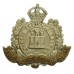 Suffolk Regiment Non Voided Economy Issue Cap Badge - King's Crown