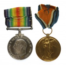 WW1 British War & Victory Medal Pair - 2.A.M. W.J.B. Biggin, Royal Flying Corps