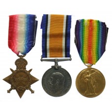 WW1 1914-15 Star Medal Trio - Cpl. H. Blunt, Royal Berkshire Regi