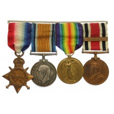 WW1 1914-15 Star Medal Trio & George V Special Constabulary Long Service Medal with Long Service 1939 Bar - Cpl. G.W. Andrews, Ox & Bucks Light Infantry