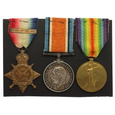 WW1 1914 Mons Star and Bar Medal Trio - Cpl. T. Pickhaver, 2nd Bn