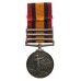 Queen's South Africa Medal (3 Clasps - Cape Colony, Paardeberg, Johannesburg) - Bandsman A. Massey, 2nd Bn. Lincolnshire Regiment