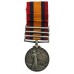 Queen's South Africa Medal (3 Clasps - Cape Colony, Paardeberg, Johannesburg) - Pte. C.W. Leak, 2nd Bn. Lincolnshire Regiment - Prisoner of War, Nitrals Nek 11/7/1900