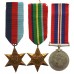 WW2 Japanese Prisoner of War Casualty Medal Group of Three - Pte. A.W. Clark, 4th Bn. Suffolk Regiment