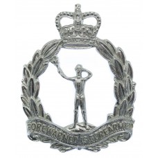 Royal Observer Corps Chrome Cap Badge - Queen's Crown