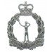Royal Observer Corps Chrome Cap Badge - Queen's Crown