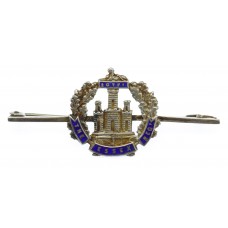 Essex Regiment Sterling Silver & Enamel Sweetheart Brooch