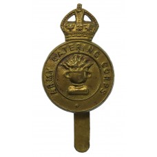 Army Catering Corps Brass Cap Badge - King's Crown