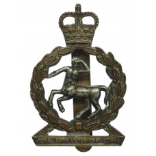 Royal Army Veterinary Corps (R.A.V.C.) Bi-Metal Cap Badge - Queen's Crown