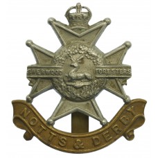 Notts & Derby Regiment (Sherwood Foresters) Cap Badge - King'