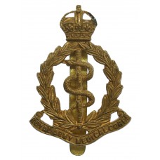 Royal Army Medical Corps (R.A.M.C.) Brass Cap Badge - King's Crown